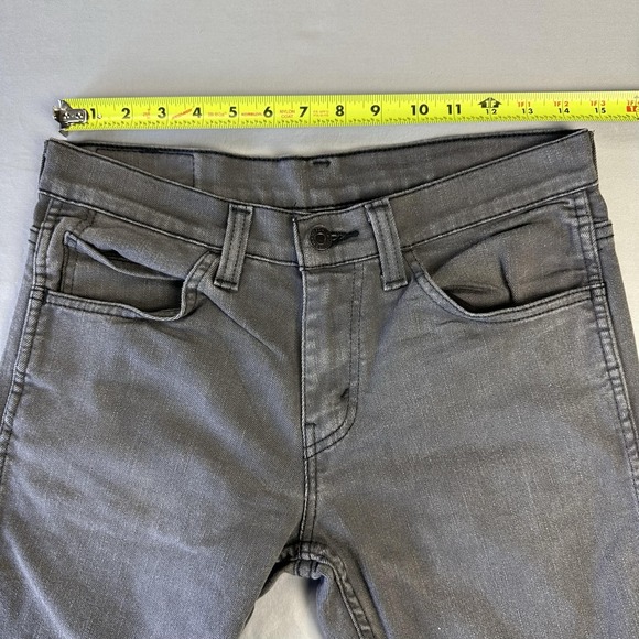 Levis 511 Jeans Mens 30x30 Gray Slim Fit Stretch Denim Tapered Leg Pants - Picture 9 of 12